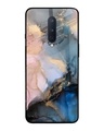 Shop Marble Ink Abstract Premium Glass Case for OnePlus 8 (Shock Proof, Scratch Resistant)-Front
