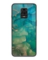 Shop Marble Pattern Premium Glass Cover for Redmi Note 9 Pro Max-Front