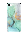 Shop Marble Printed Premium Glass Cover for iPhone SE 2022 (Shock Proof, Lightweight)-Front