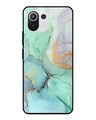 Shop Marble Printed Premium Glass Cover For Mi 11 Lite NE 5G (Shockproof, Light Weight)-Front