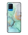 Shop Marble Printed Premium Glass Cover for Oppo A54 (Shock Proof, Lightweight)-Front