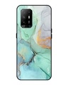 Shop Marble Printed Premium Glass Cover for Oppo F19 Pro Plus (Shock Proof, Lightweight)-Front