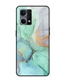 Shop Marble Printed Premium Glass Cover for OPPO F21 Pro (Shockproof, Light Weight)-Front