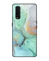 Shop Marble Printed Premium Glass Cover for Oppo Find X2 (Shock Proof, Lightweight)-Front