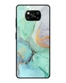 Shop Marble Printed Premium Glass Cover for Poco X3 Pro (Shock Proof, Lightweight)-Front