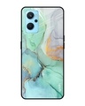 Shop Marble Printed Premium Glass Cover for Realme 9i (Shock Proof, Lightweight)-Front