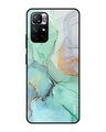 Shop Marble Printed Premium Glass Cover for Redmi Note 11T 5G (Shock Proof, Lightweight)-Front
