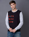 Shop Contrast Sleeve Graphic Sweatshirt-Front