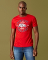 Shop Men's Red Graphic Chest Print T-shirt-Front