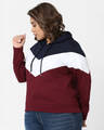 Shop Panelled Style Hooded Sweatshirt-Design