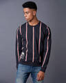 Shop Striped Textured Sweatshirt-Front