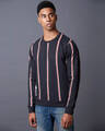 Shop Striped Textured Sweatshirt-Full