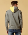 Shop Men's Grey Applique Panelled Regular Fit Hoodie-Design