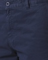 Shop Marine Blue Plain Shorts