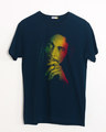 Shop Marley Rasta Half Sleeve T-Shirt-Front