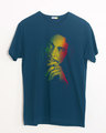 Shop Marley Rasta Half Sleeve T-Shirt-Front
