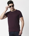 Shop Maroon Half Sleeve Grindle T-Shirt-Front