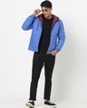 Shop Men's Maroon & Blue Reversible Puffer Jacket