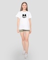 Shop Marshmello Mask Boyfriend T-Shirt-Full