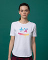 Shop Martin Garrix Colorful Basic Round Hem T-Shirt-Front