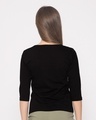 Shop Women's Black Martin Garrix Colorful 3/4th Sleeve Slim Fit T-shirt-Design