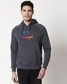 Shop Martin Garrix Colorful Stylised Panel Hoodie Sweatshirt-Front