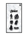 Shop Avengers Black Panther Lapel Pin Set-Front