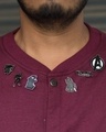 Shop Avengers Black Panther Lapel Pin Set-Full