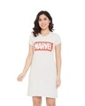 Shop Marvel Avengers Round Neck Short Sleeves Graphic Print Sleep Shirts - White-Front