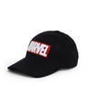 Shop Unisex Black Marvel Baseball Cap-Full