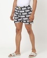 Shop Marvel-Black AOP Boxer (FFHL)-Front