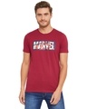 Shop Marvel Avengers Maroon Character Print Mens T Shirt-Front