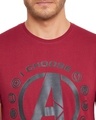 Shop Marvel Avengers Maroon Character Print Mens T Shirt