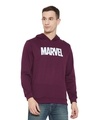 Shop Marvel Avengers Maroon Hooded Men's Sweatshirt-Front