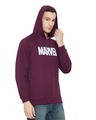 Shop Marvel Avengers Maroon Hooded Men's Sweatshirt-Full