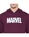 Shop Marvel Avengers Maroon Hooded Men's Sweatshirt