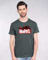 Shop Marvel Deadpool Half Sleeve T-Shirt (DPL)-Front