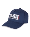 Shop Unisex Blue Marvel Heroes Printed Baseball Cap-Full