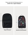 Shop Unisex Black Marvel Heroes Printed Small Backpack