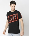 Shop Marvel Logo Half Sleeve T-Shirt (AVL)-Design