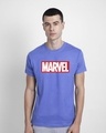 Shop Marvel Logo Ver 2 Half Sleeve T-Shirt (AVL)-Front