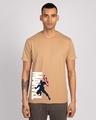 Shop Marvel's Captain America Half Sleeve T-Shirt (AVL)-Front