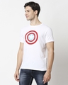 Shop Marvel Shield Half Sleeve T-Shirt-Design
