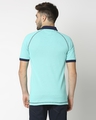 Shop Marvel Shield Turquoise Raglan Polo T-Shirt-Full