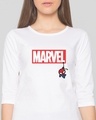 Shop Marvel Spidey 3/4 Sleeve Slim Fit T-Shirts (FFHL)-Front