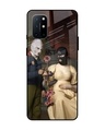 Shop Mask Artist Poster Premium Glass Case for OnePlus 8T (Shock Proof, Scratch Resistant)-Front
