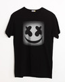 Shop Mask Of Marshmello Half Sleeve T-Shirt-Front