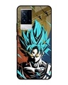 Shop Master Roshi Goku Premium Glass Case for IQOO 9 5G (Shock Proof,Scratch Resistant)-Front