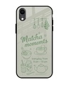 Shop Matcha Moments Premium Glass Cover for Apple iPhone XR-Front