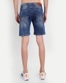 Shop Men's Blue Washed Slim Fit Shorts-Design